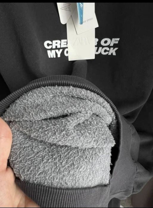Свитшот Zara, худи р Л на флисе новый