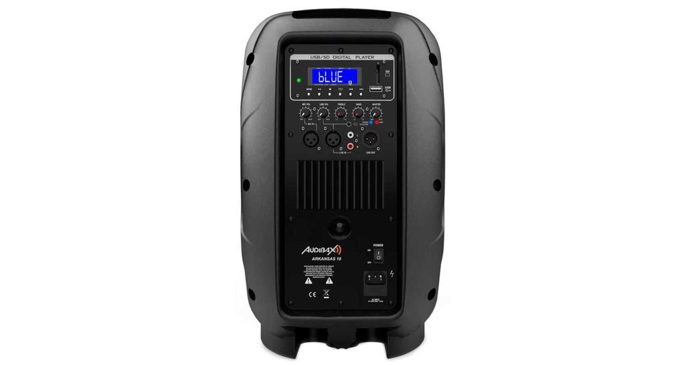 Coluna amplificada 10", 400W, USB, BT, MP3, nova