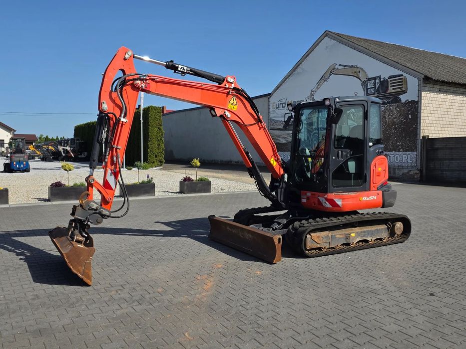 Kubota KX 057-4, 2015 ROK, 5600 MTH  skarpówka hydrauliczna, szybkozłącze, IMPORT NIEMCY