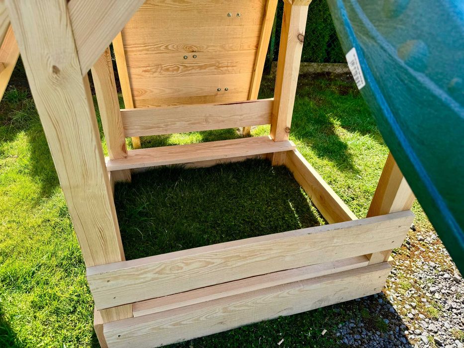 Drewniany plac zabaw dla dzieci huśtawka ślizg bocianie! Kantówka 9x9