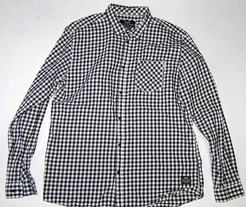 core by JACK JONES roz.XXL koszula męska ,bawełna jak nowa w kratę