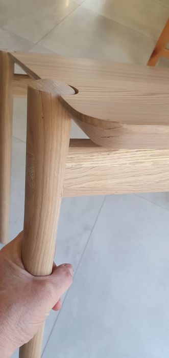 Stolik kawowy lite drewno dąb