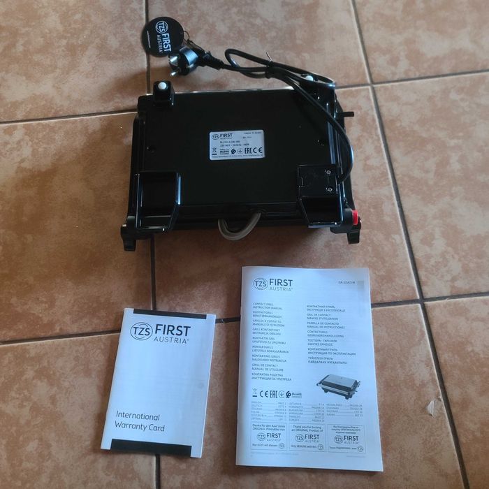 Електрогриль First FA-5343-4 Австрія 700Вт настільний притискний супер