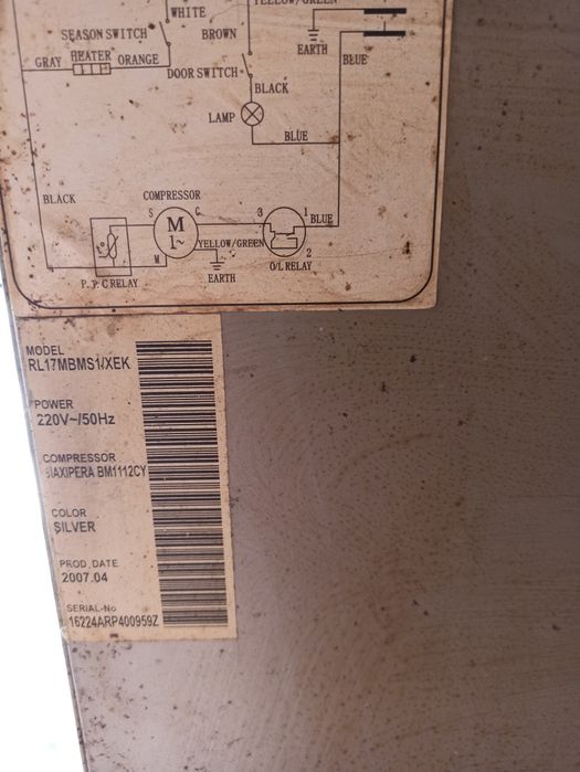 Компресор холодильника Samsung RL 17 MBMS