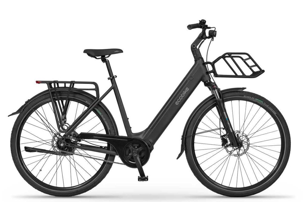 Rower elektryczny Ecobike LX 100 Automatic Black 17,5 Ah / 630 Wh miejski turystyczny ebike automatyczna piasta + bagażnik przedni