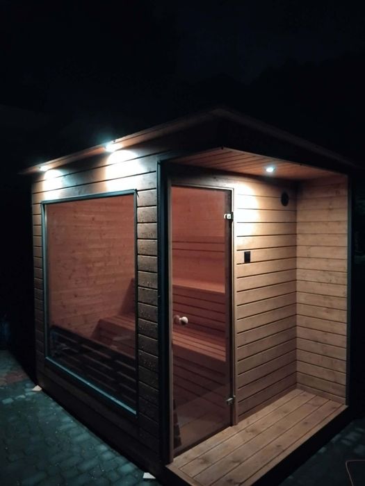 Sauna ogrodowa z piecem
