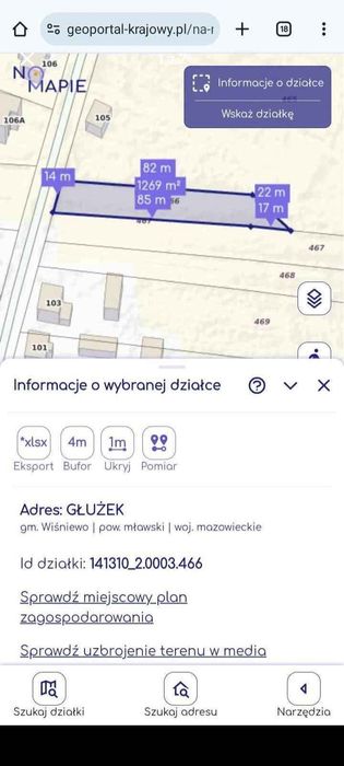 Działka Głużek 12a – pohled 4