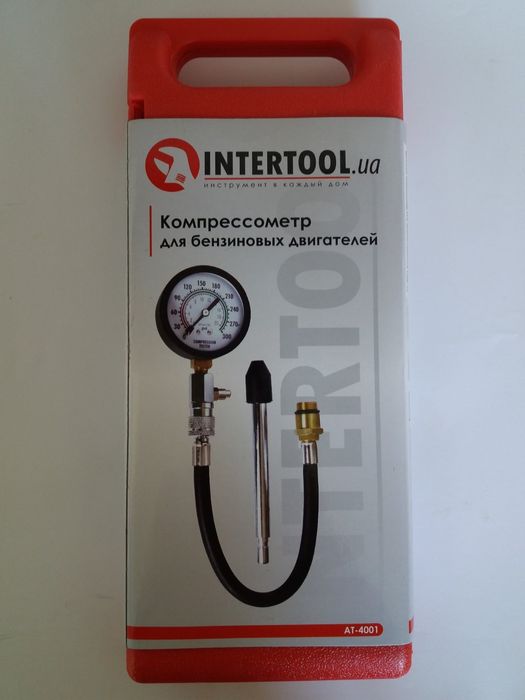 Компрессометр для бензиновых  двигателей  INTERTOOL  АТ- 4001