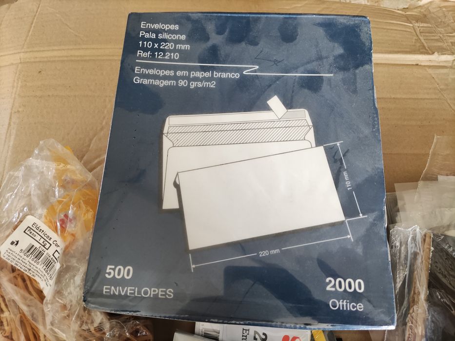 Material de escritório - envelopes, dossiers, micas, etc NOVO