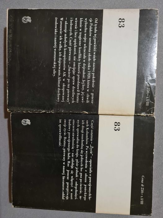 Kolumbowie rocznik 20. R. Bratny tom 1 i 3