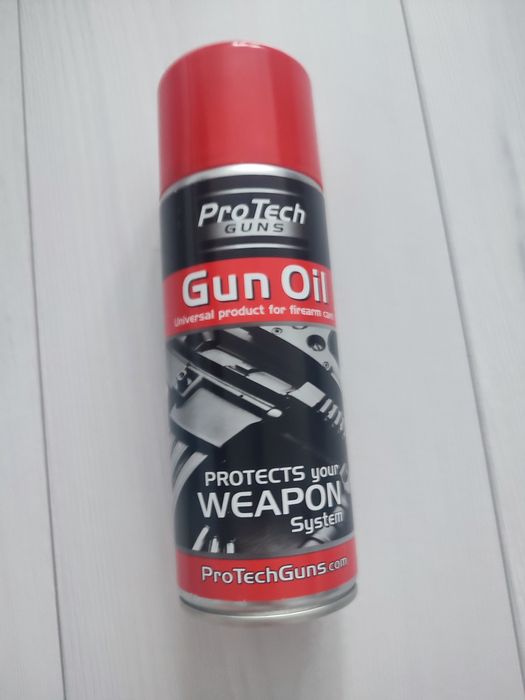 Gun Oil olej smar do broni w sprayu uniwersalny nowy 400ml ProTechGuns