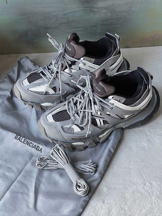 Мужские кроссовки Balenciaga Track 3.0 Grey Premium. 40-45