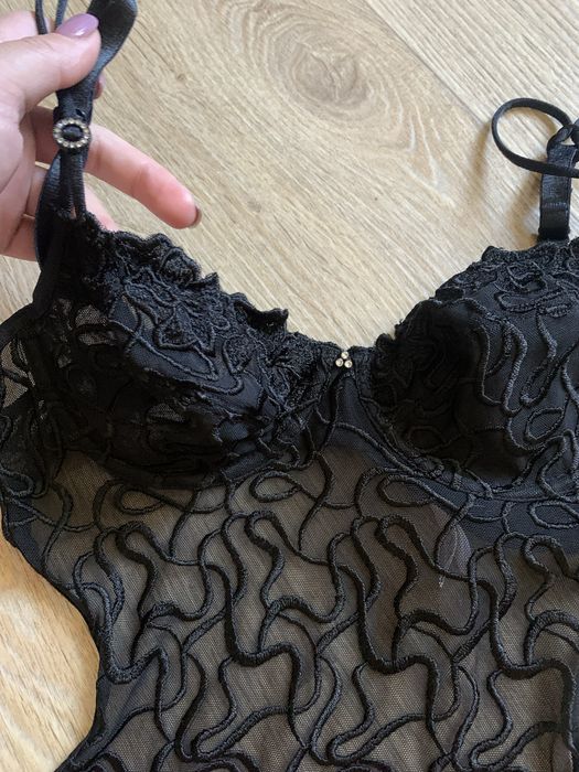 Сексуальне чорне боді AP Lingerie, розмір S