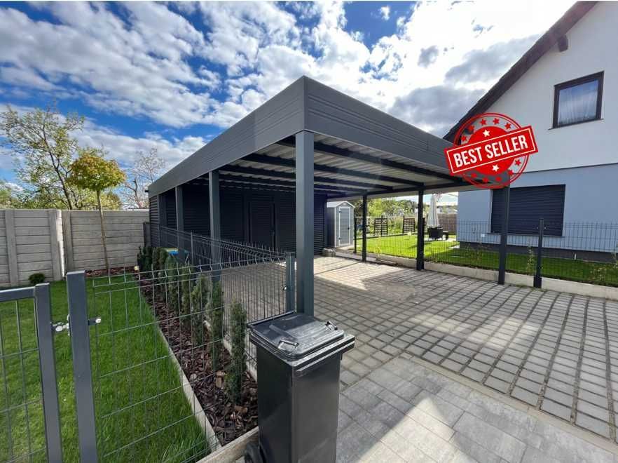 Carport 8x6 - wiata z pomieszczeniem gospodarczym, garaż pod wymiar