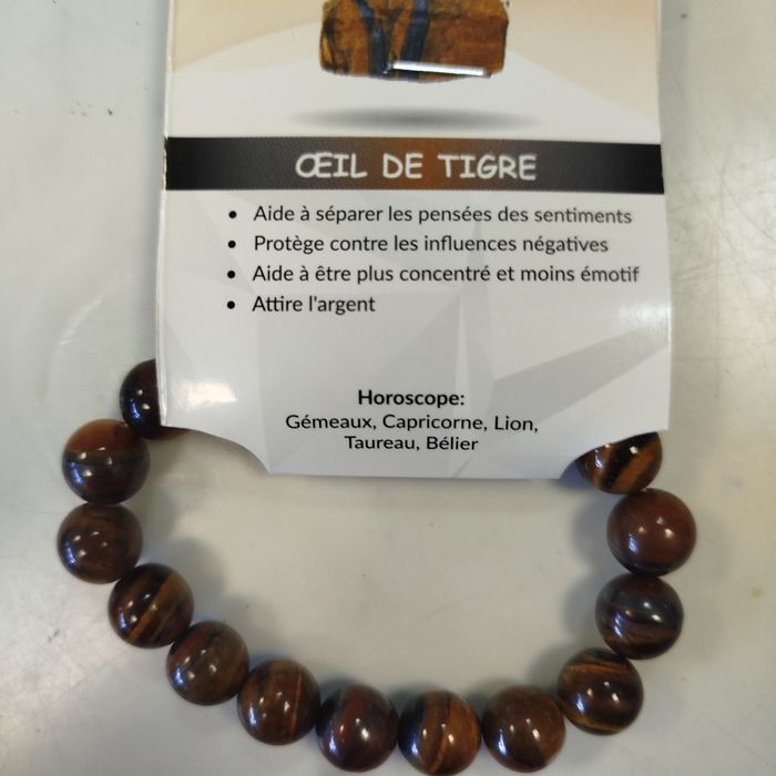 Pulseira Olho de Tigre 10mm