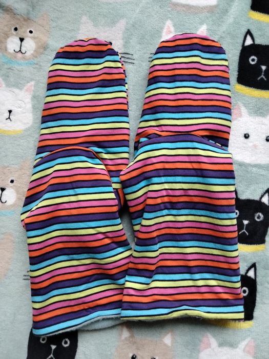 Papucie / skarpety w paski rozm. 38-42