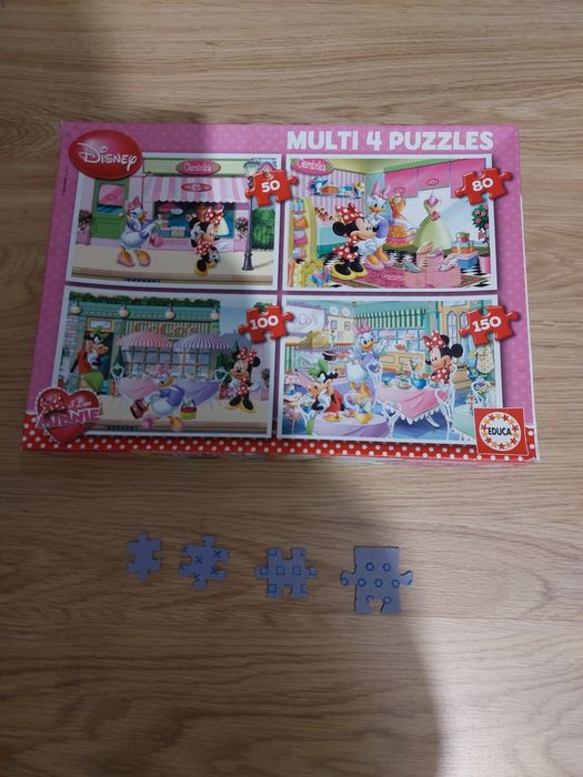 4 Puzzles para 5-6anos Minnie
