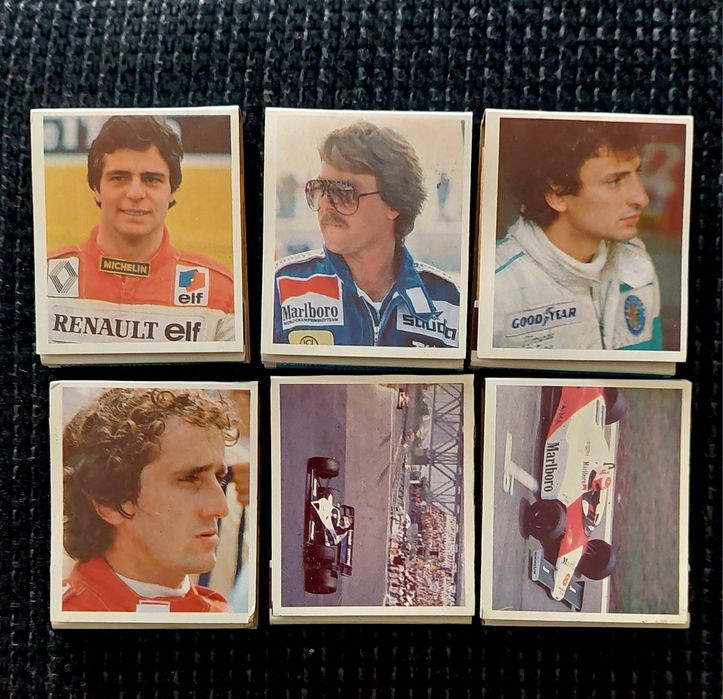 Colecção completa de caixas de fósforos (novas) sobre a Fórmula 1.