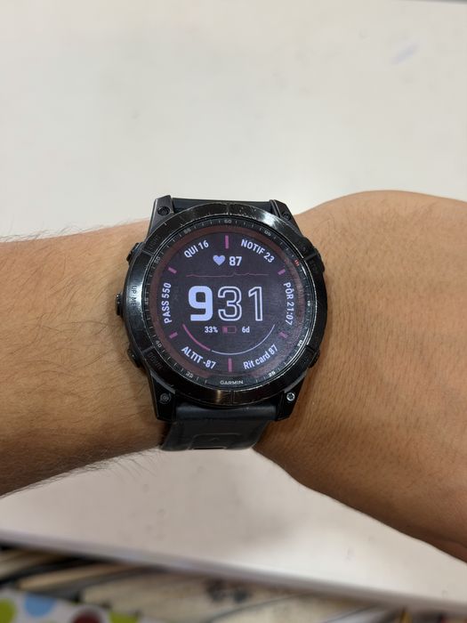 GARMIN fenix 7X solar safira titanio