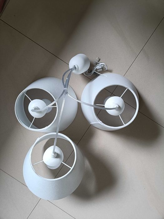 Lampa pokojowa, 3 abażury