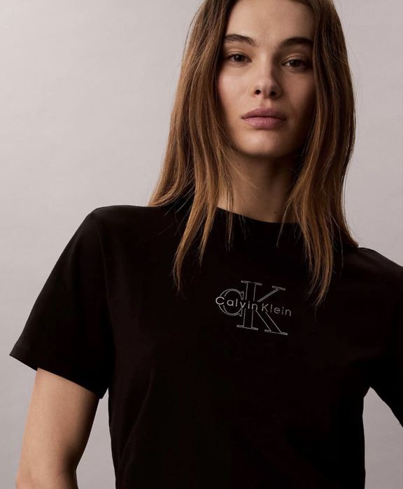 Оригінальна футболка Calvin Klein Foil Monologo Graphic Classic