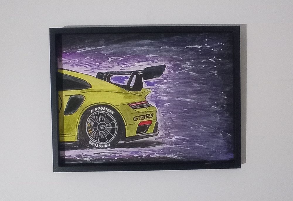 Obraz Porsche GT3RS ręcznie malowany