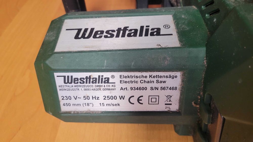 Piła łańcuchowa elektryczna GartenMeister 2500 W / 3,4 KM MOCNA