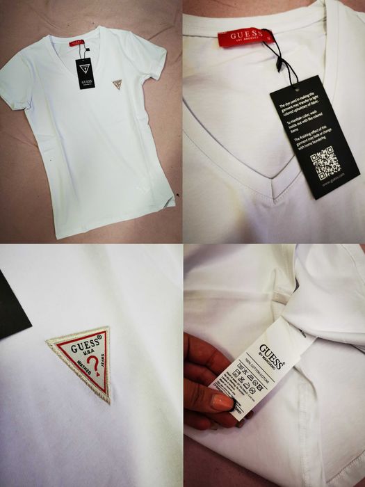 Koszulka damska w serek Guess nowość hit S-XL