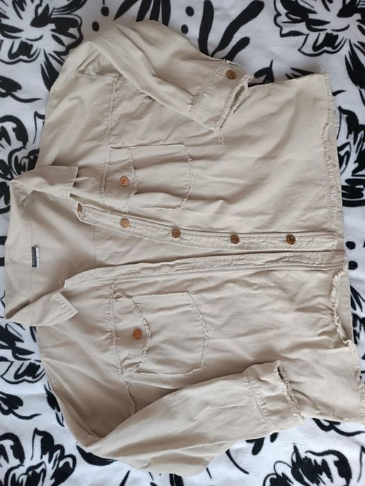 Narzutka kurtka beż beloved xl damska