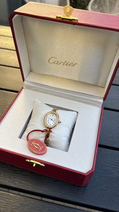Годинник Cartier baignoire , burker золотий овальний