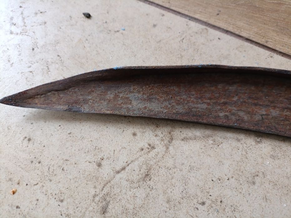 Stara Kosa ręczna PRL 70 cm zdrowe ostrze