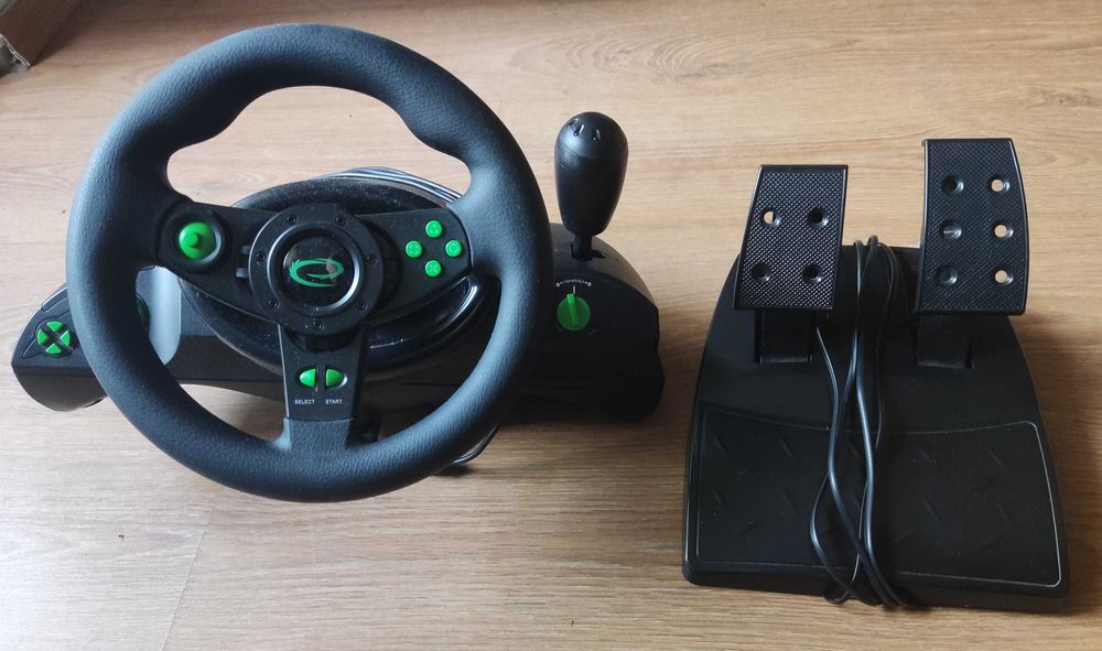 Kierownica Esperanza Nitro EGW102 USB PC PS3 wibracje biegi pedały