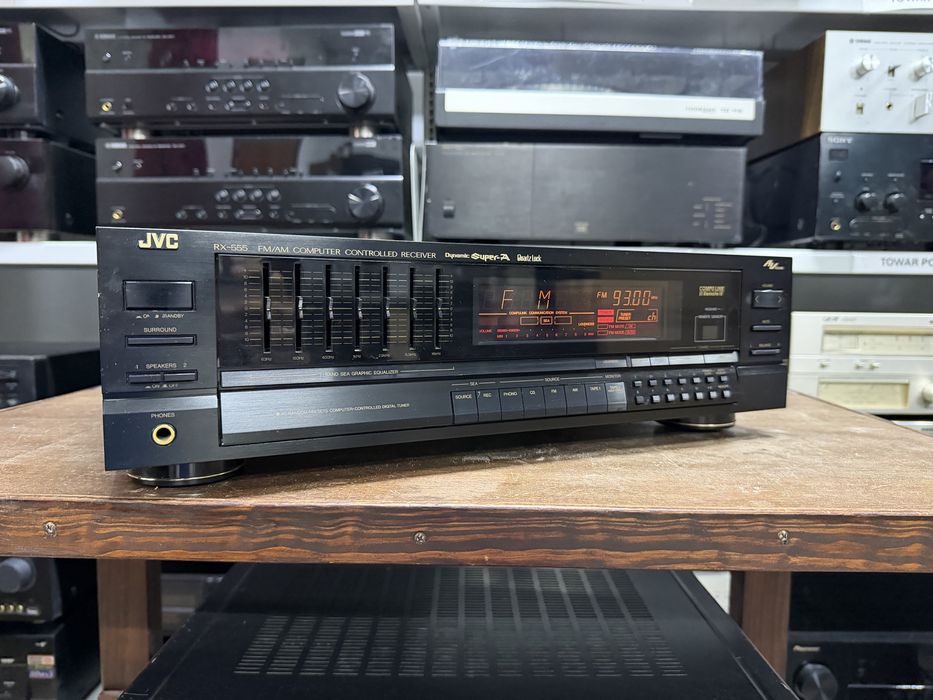 ‼️ JVC RX-555 – Amplituner Stereo Hi-Fi z Tunerem FM/AM, Wejściem Phono i Regulacją Barwy Dźwięku | Audio Room