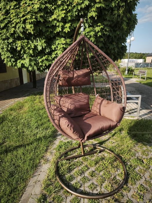 Fotel kokon ogrodowy huśtawka