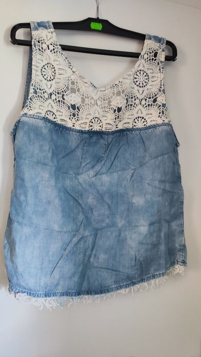 Bluzka bez rękawów Ala jeansowa 40 Primark