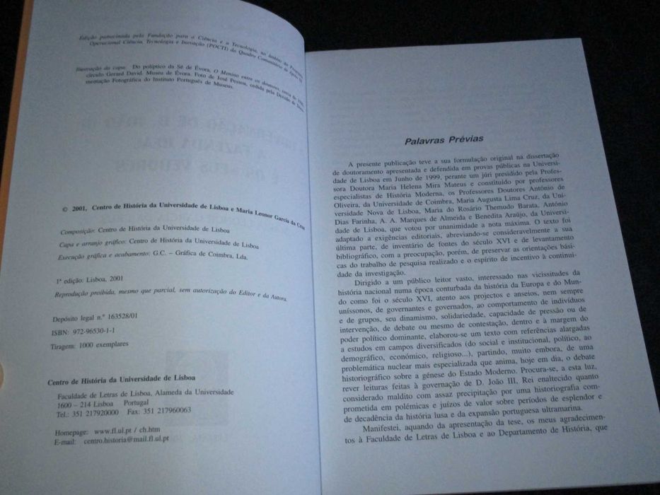 Livro A Governação D. João III a Fazenda Real e os seus Vedores