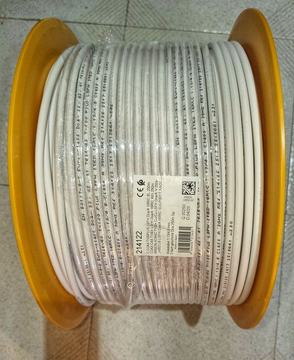 Cabo Coaxial ITED4 Cobre T100plus, 16RtC Branco