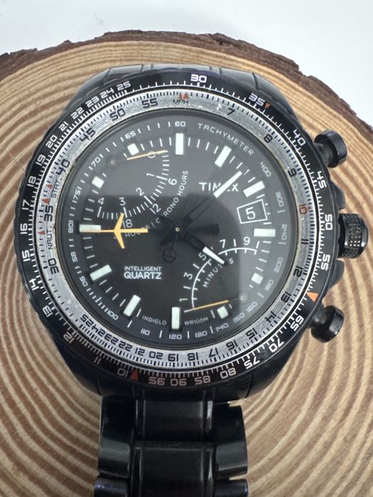 Zegarek timex T2P103 samolot czarny