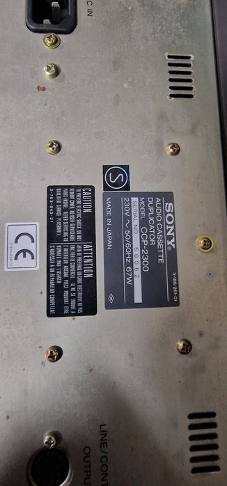 Sony CCP 2300 Tape Duplicator - No Walkman