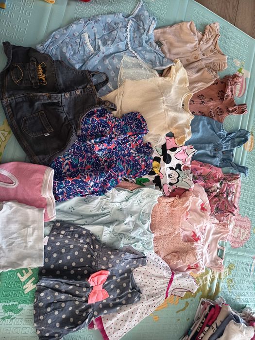 Paka ubrań dla dziewczynki na lato 62/68
