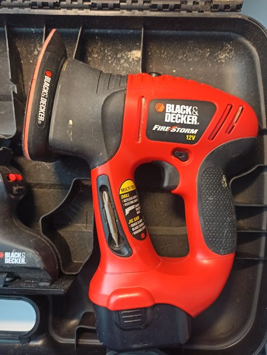 BLACK & DECKER 3 в  1  шуроповерт лобзик шлифовальная машина с кейсом