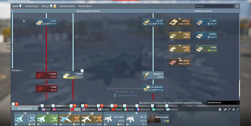 Продам акаунт WarThunder