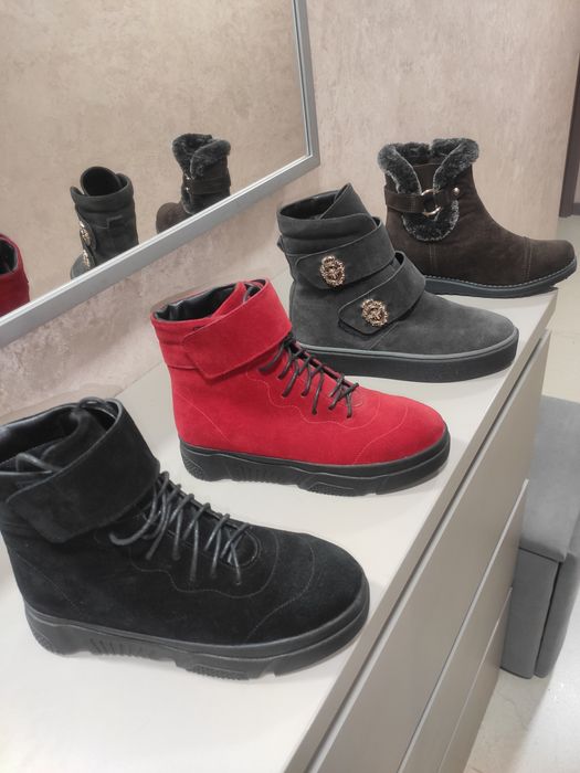 Распродажа 37 размеры, зима, кожа