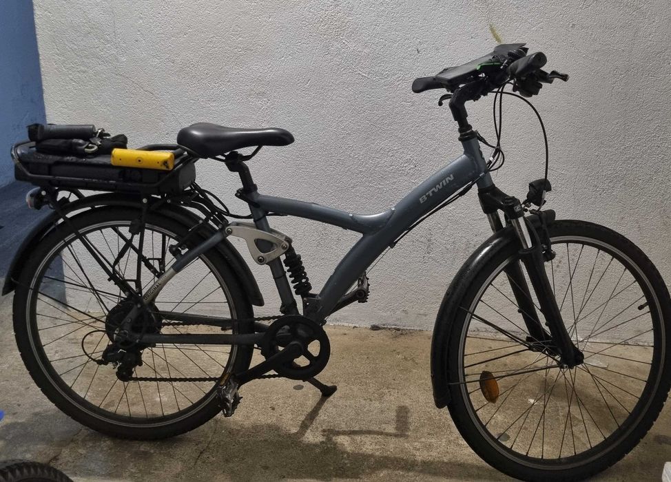 Bicicleta elétrica da Decathlon tamanho Médio