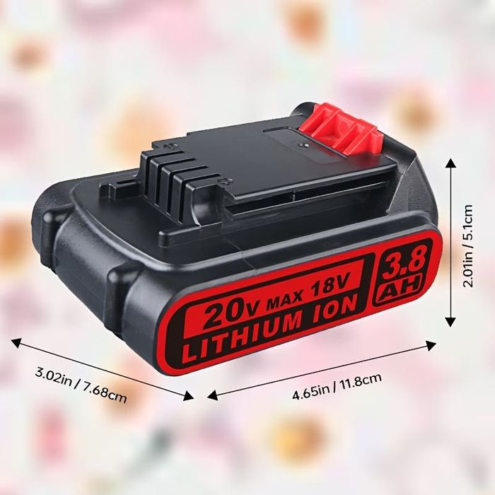 Bateria para Black & Decker - 3.8Ah 18V MAX 20V - NOVA