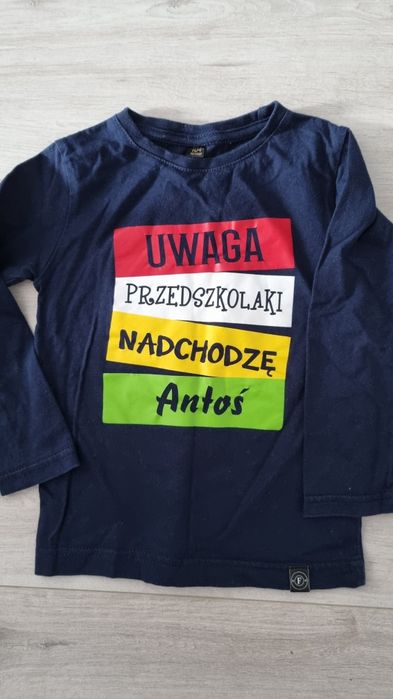 Koszulka z imieniem Antoś rozmiar 104