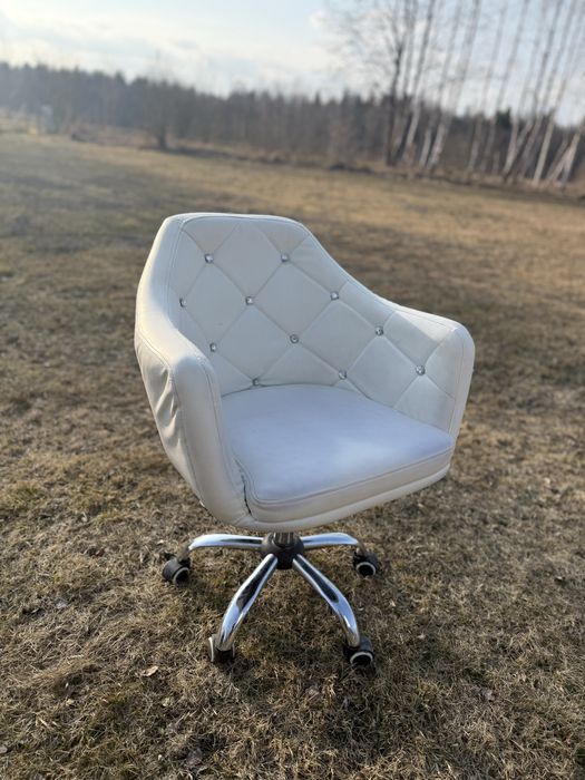 Fotel Biały z DOWOZEM!