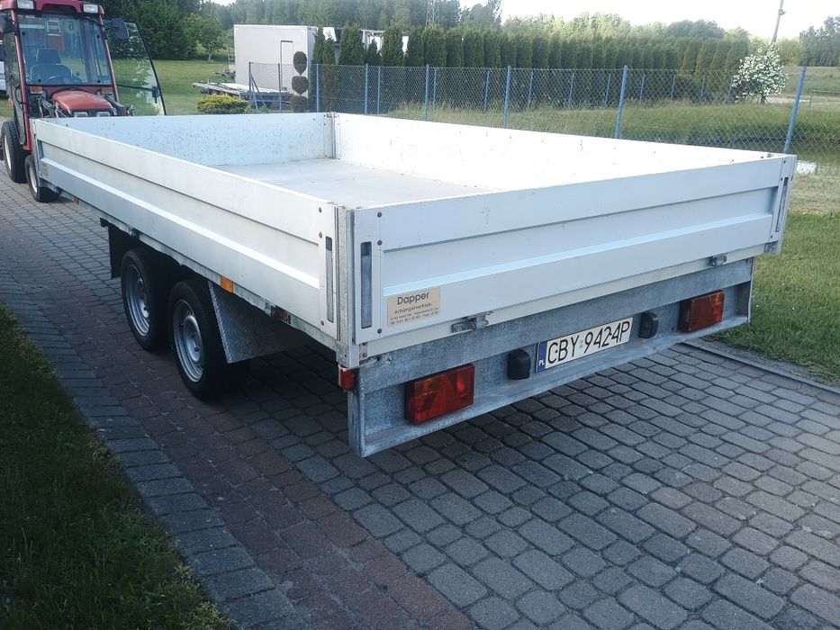 Przyczepa platforma laweta do minikoparki DMC 3500