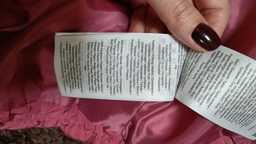 Пухове пальто для дівчинки Name it, 116-122