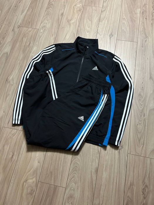 Zestaw Dresowy Adidas Track Suit Jacket + Track Pants Vintage 90s Adid